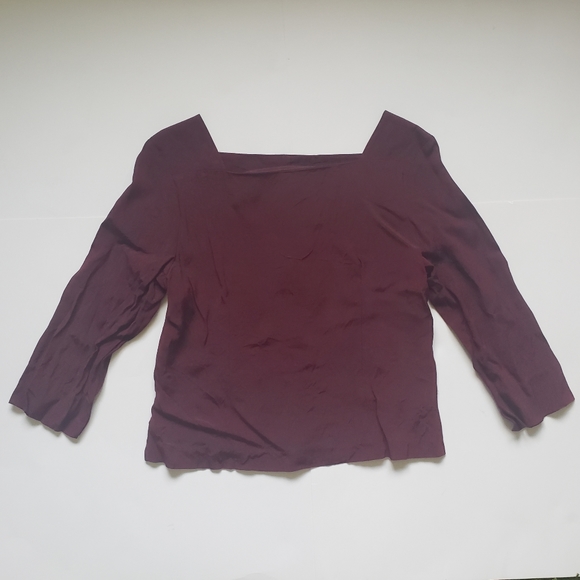 Jacqueline Ferrar Dark Red Blouse - Picture 4 of 8